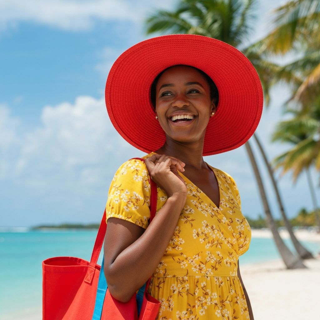 Happy traveler